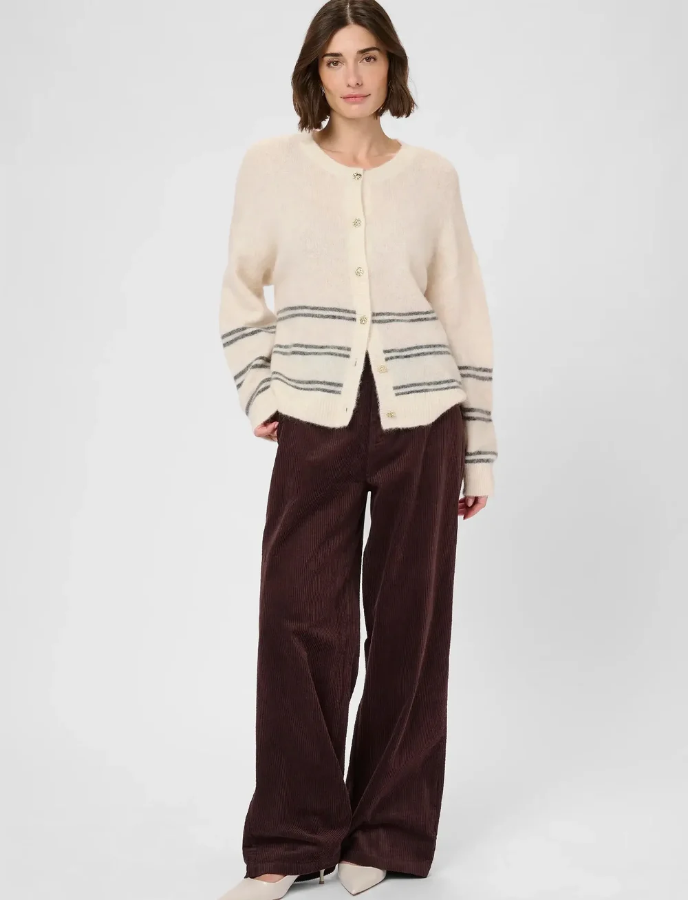 Culture - CUbaela Klay Pants - bukser med lige ben - bitter chocolate - 3