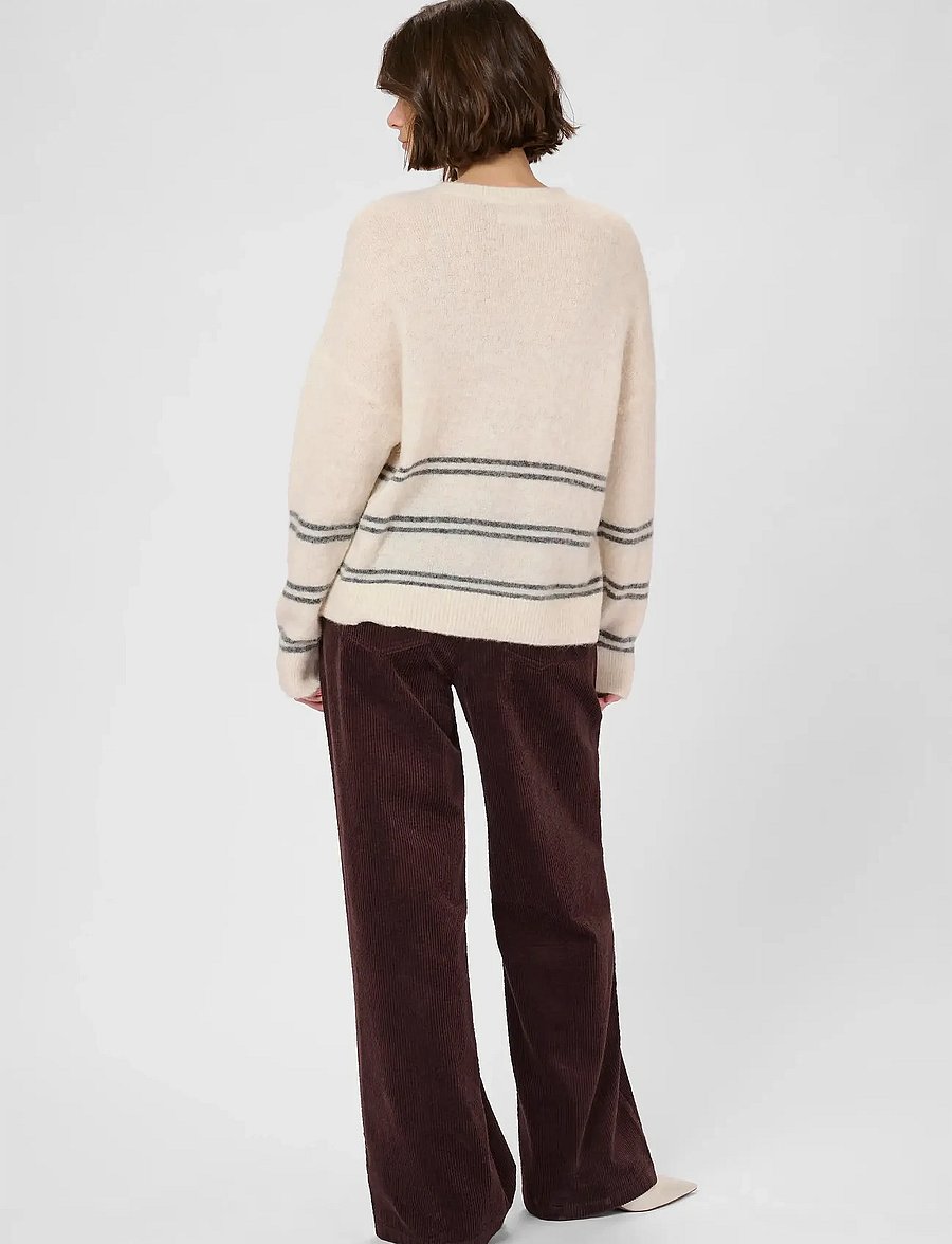 Culture - CUbaela Klay Pants - velvetpüksid - bitter chocolate - 4
