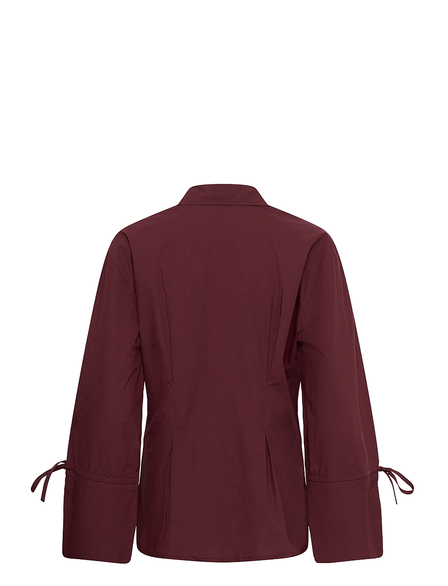 Culture - CUallison Olena Fitted Shirt - langermede skjorter - chocolate truffle - 1