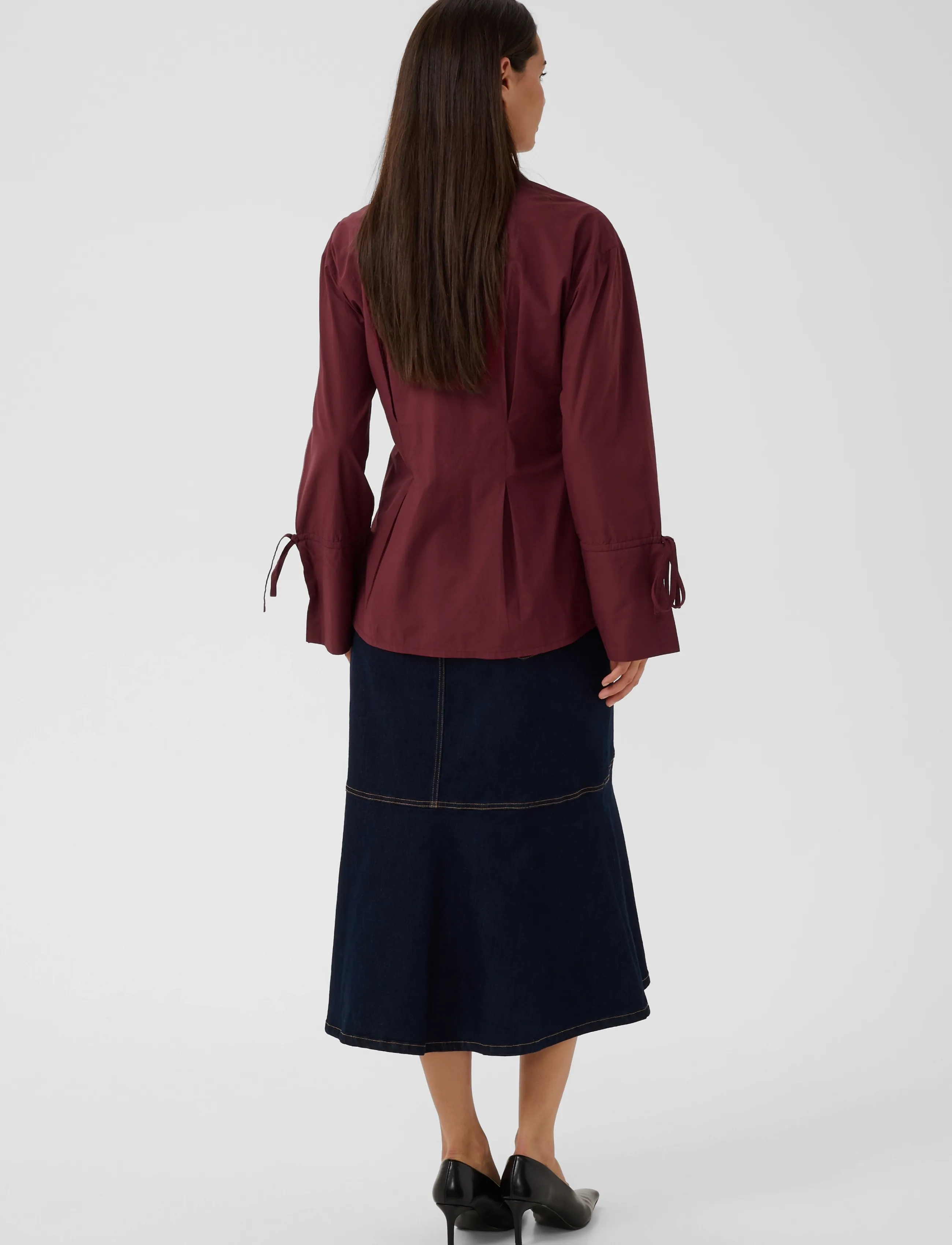 Culture - CUallison Olena Fitted Shirt - langärmlige hemden - chocolate truffle - 4