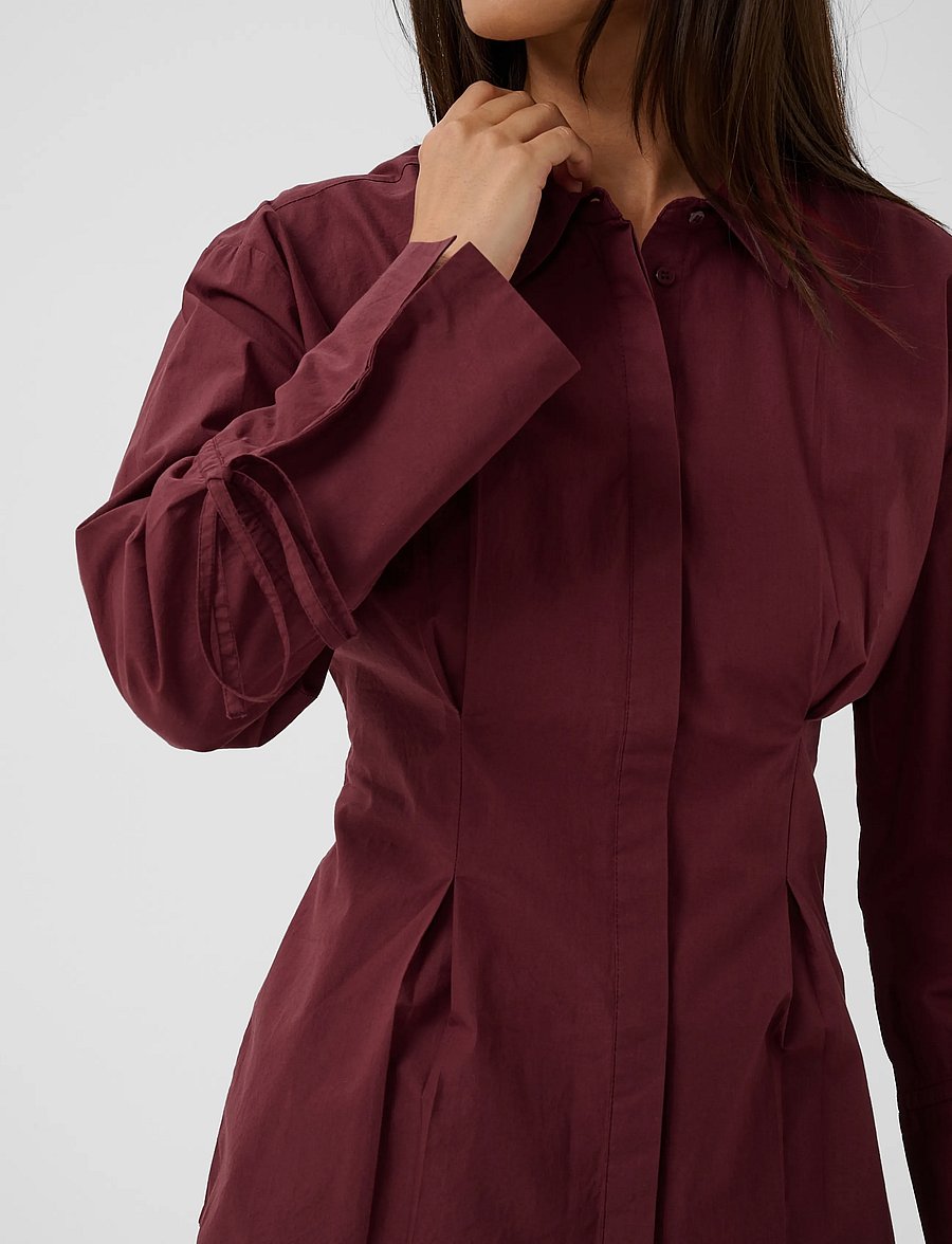 Culture - CUallison Olena Fitted Shirt - langermede skjorter - chocolate truffle - 5