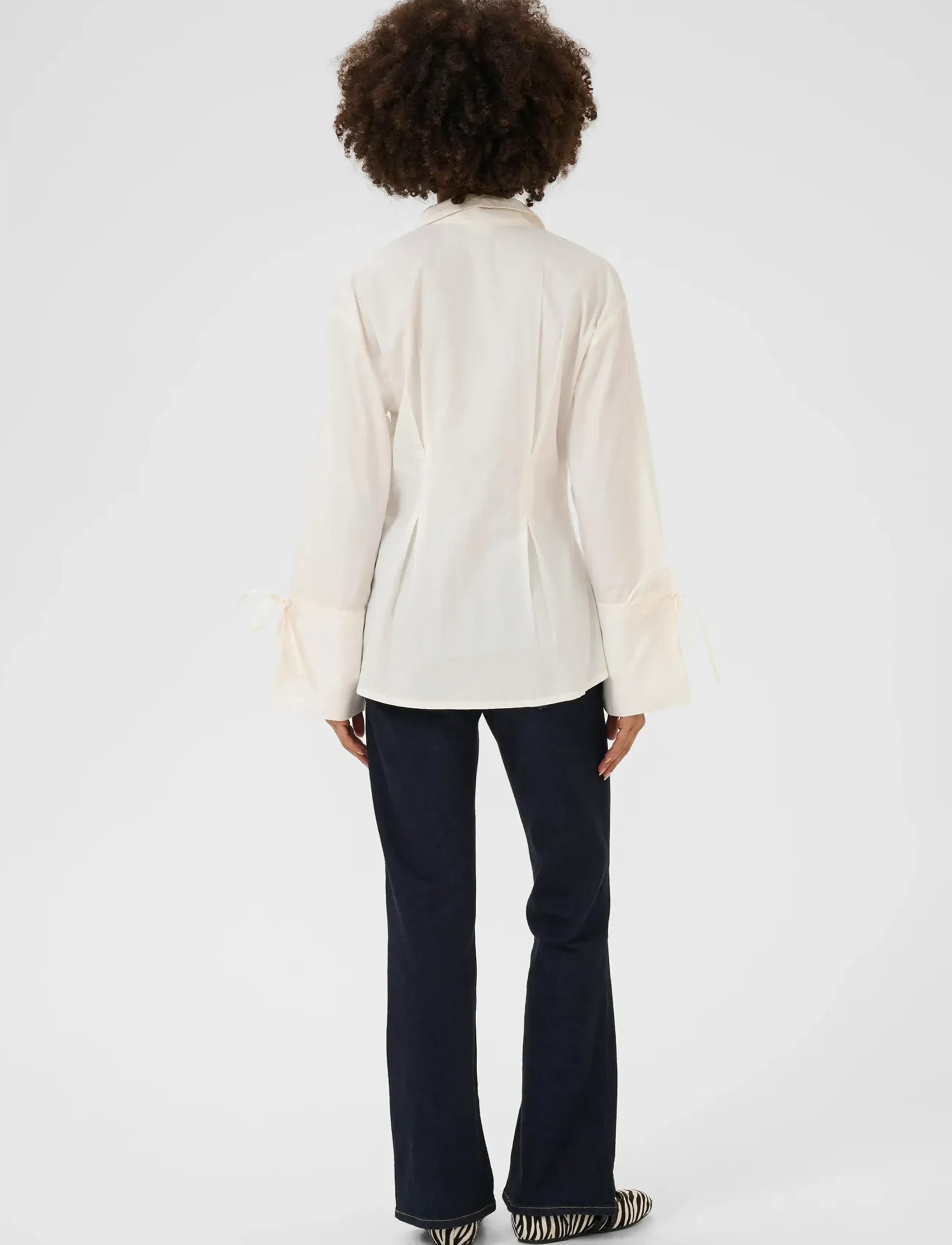 Culture - CUallison Olena Fitted Shirt - spring gardenia - 3