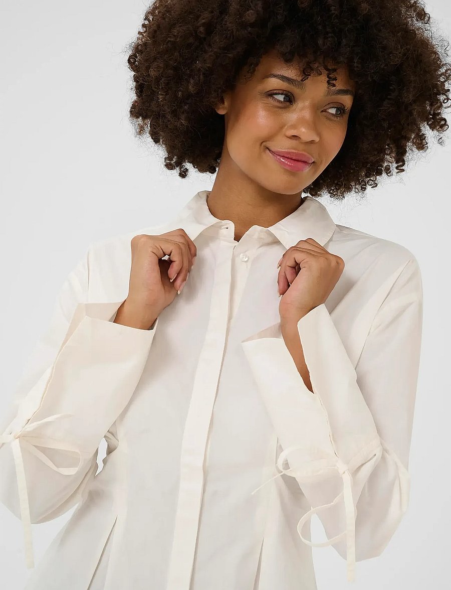 Culture - CUallison Olena Fitted Shirt - spring gardenia - 5