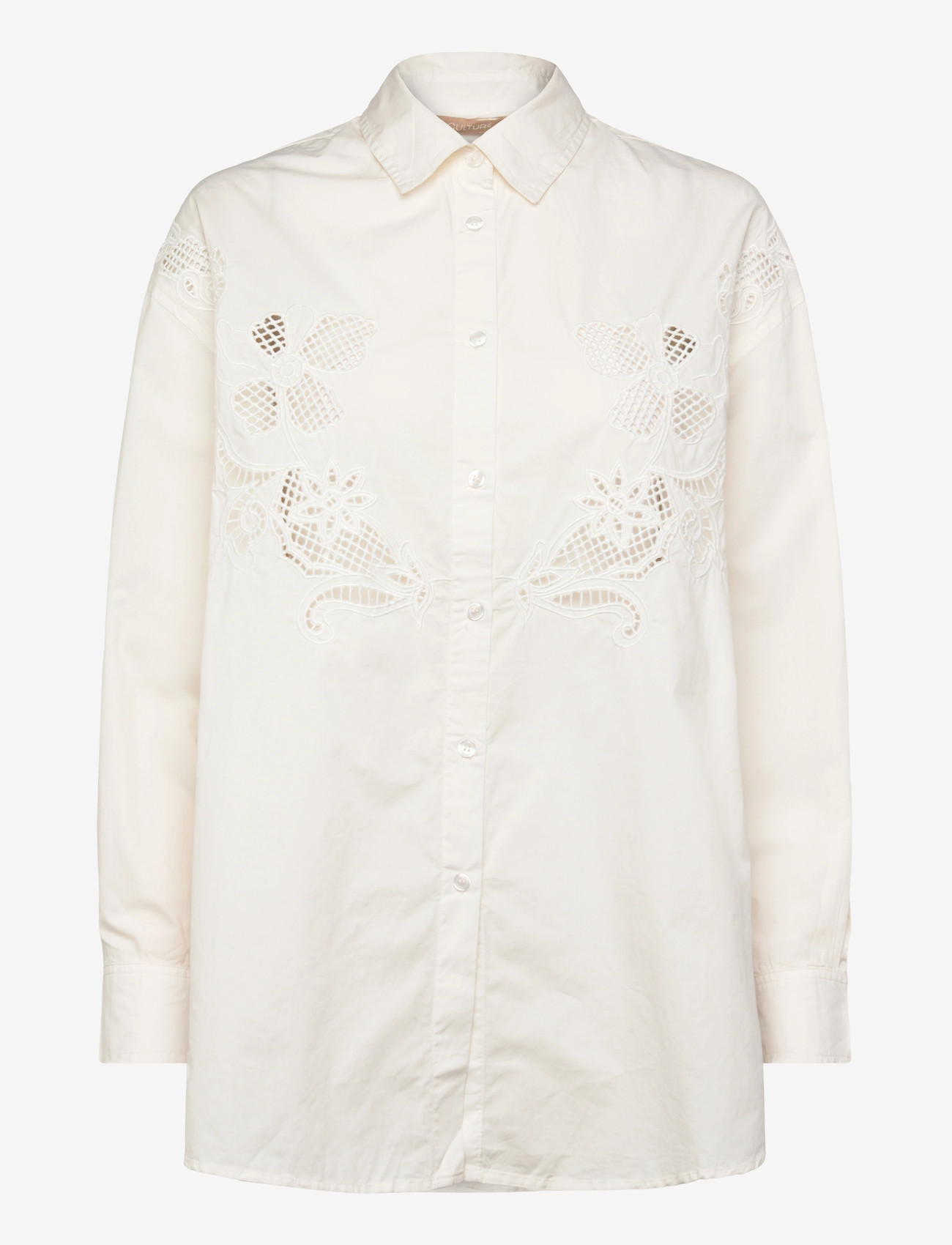 Culture - CUallison Olena Shirt - langärmlige hemden - spring gardenia - 0