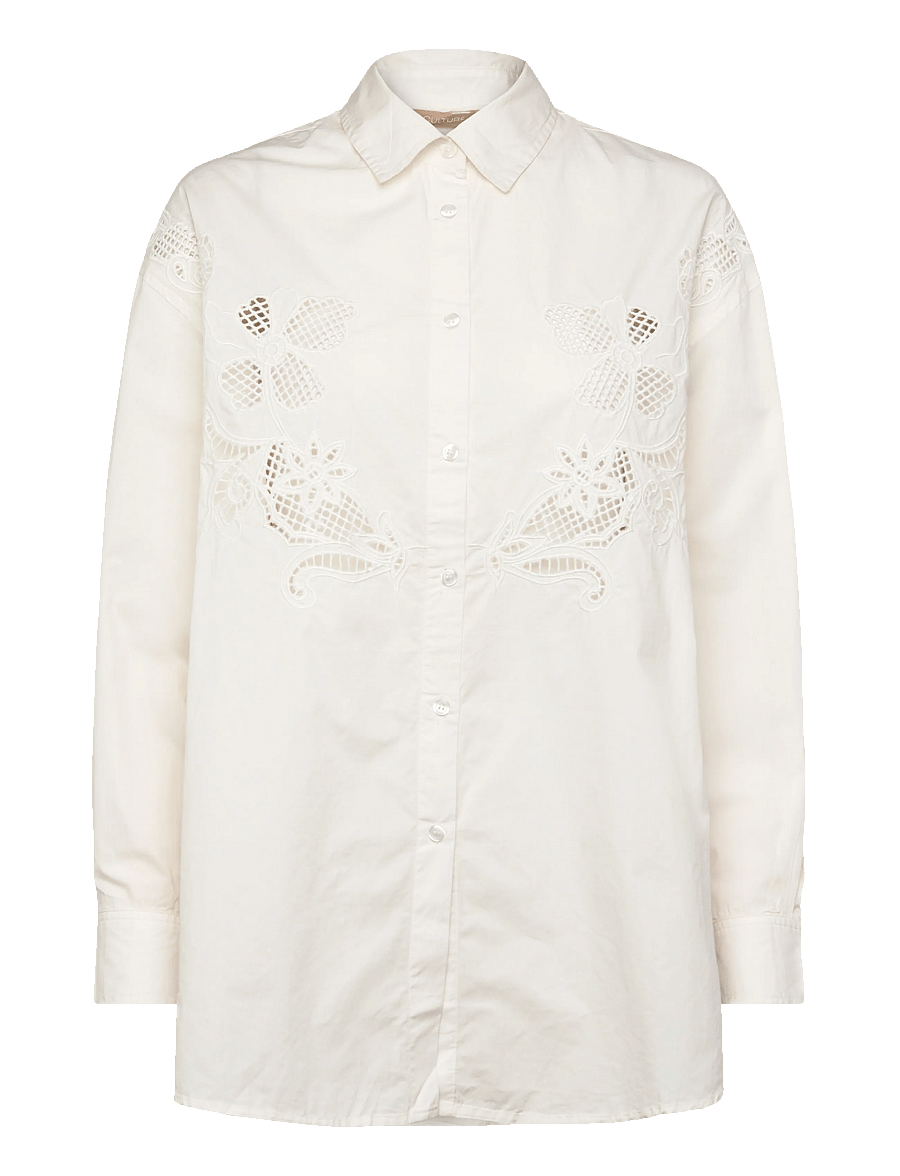 Culture - CUallison Olena Shirt - langärmlige hemden - spring gardenia - 0
