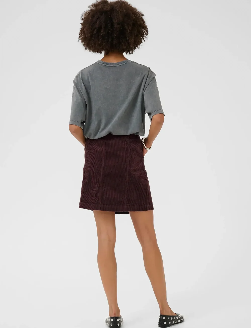 Culture - CUbaela Klay Skirt - short skirts - bitter chocolate - 4