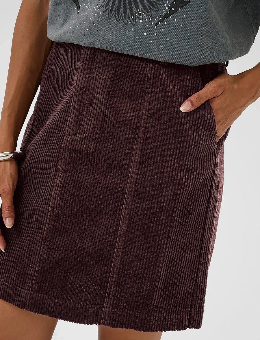 Culture - CUbaela Klay Skirt - kurze röcke - bitter chocolate - 5