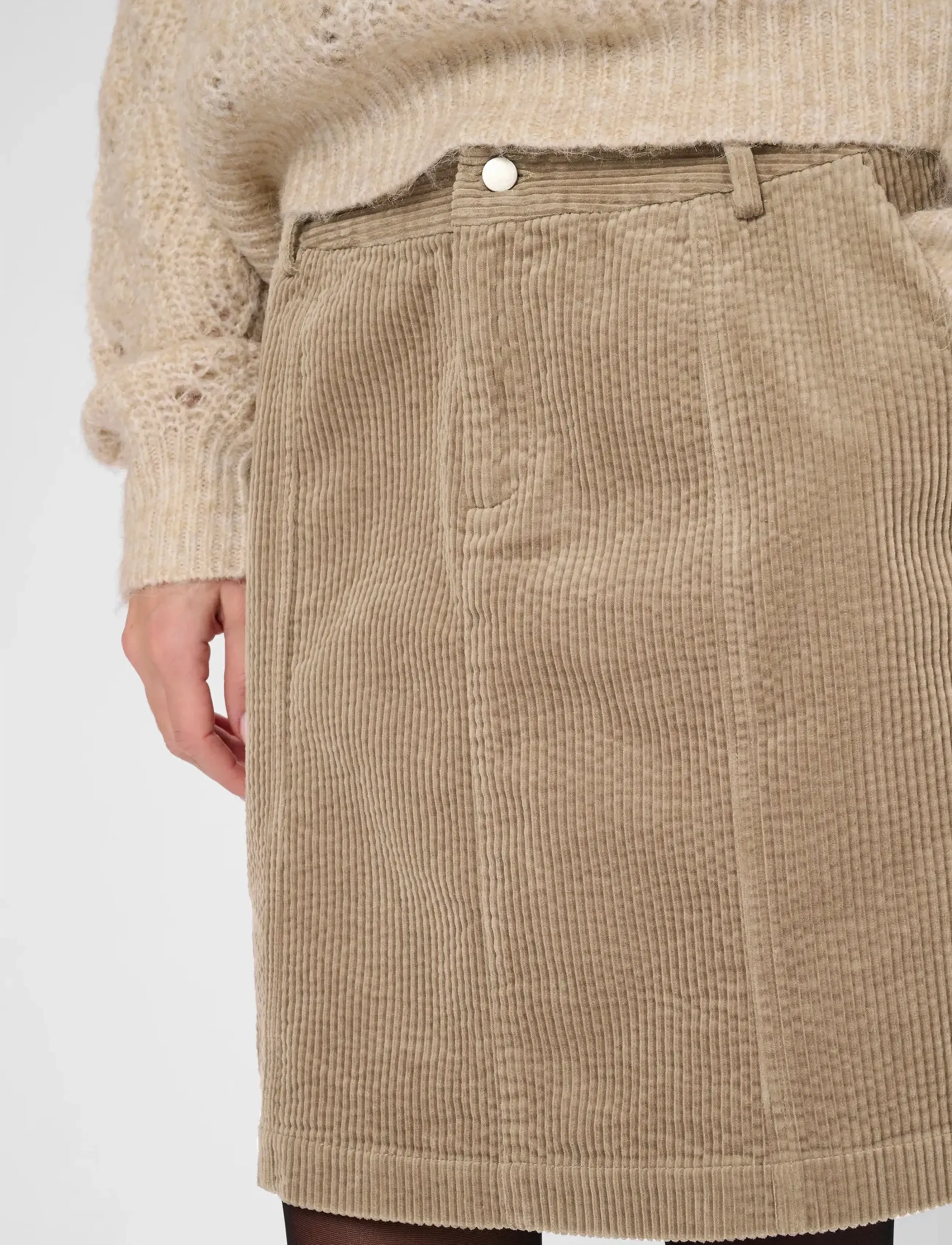 Culture - CUbaela Klay Skirt - kurze röcke - timber wolf - 5