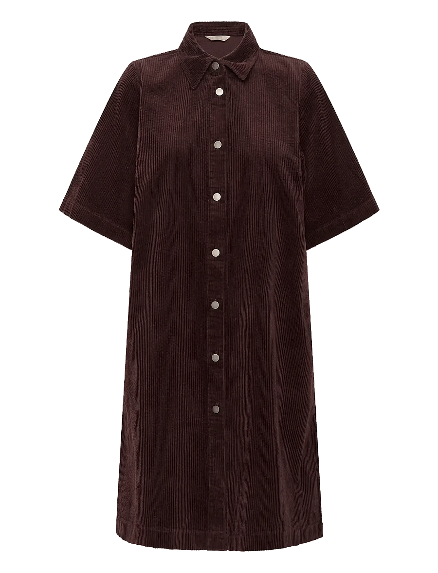 Culture - CUbaela Klay Dress - shirt dresses - bitter chocolate - 1