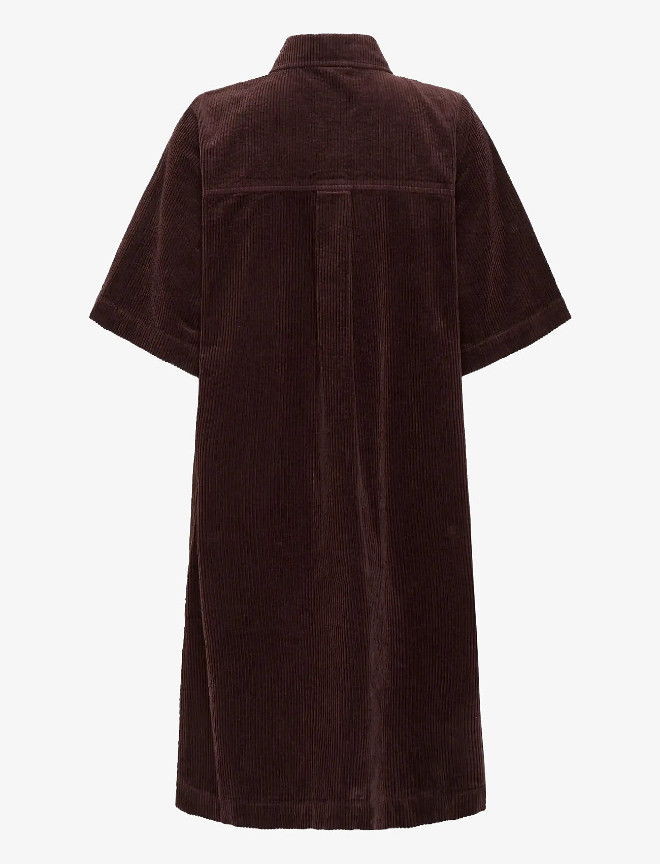 Culture - CUbaela Klay Dress - skjortklänningar - bitter chocolate - 2