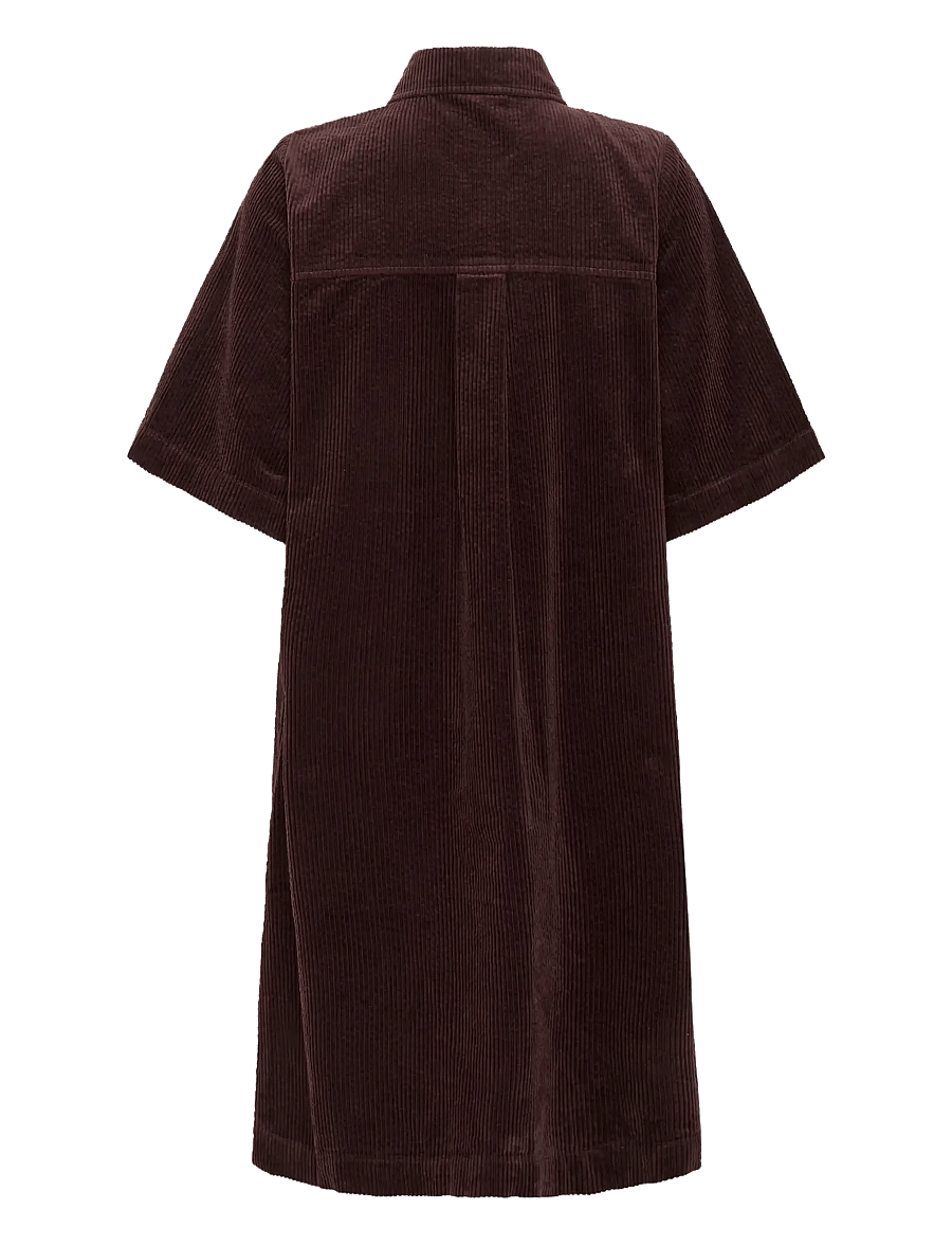 Culture - CUbaela Klay Dress - shirt dresses - bitter chocolate - 2