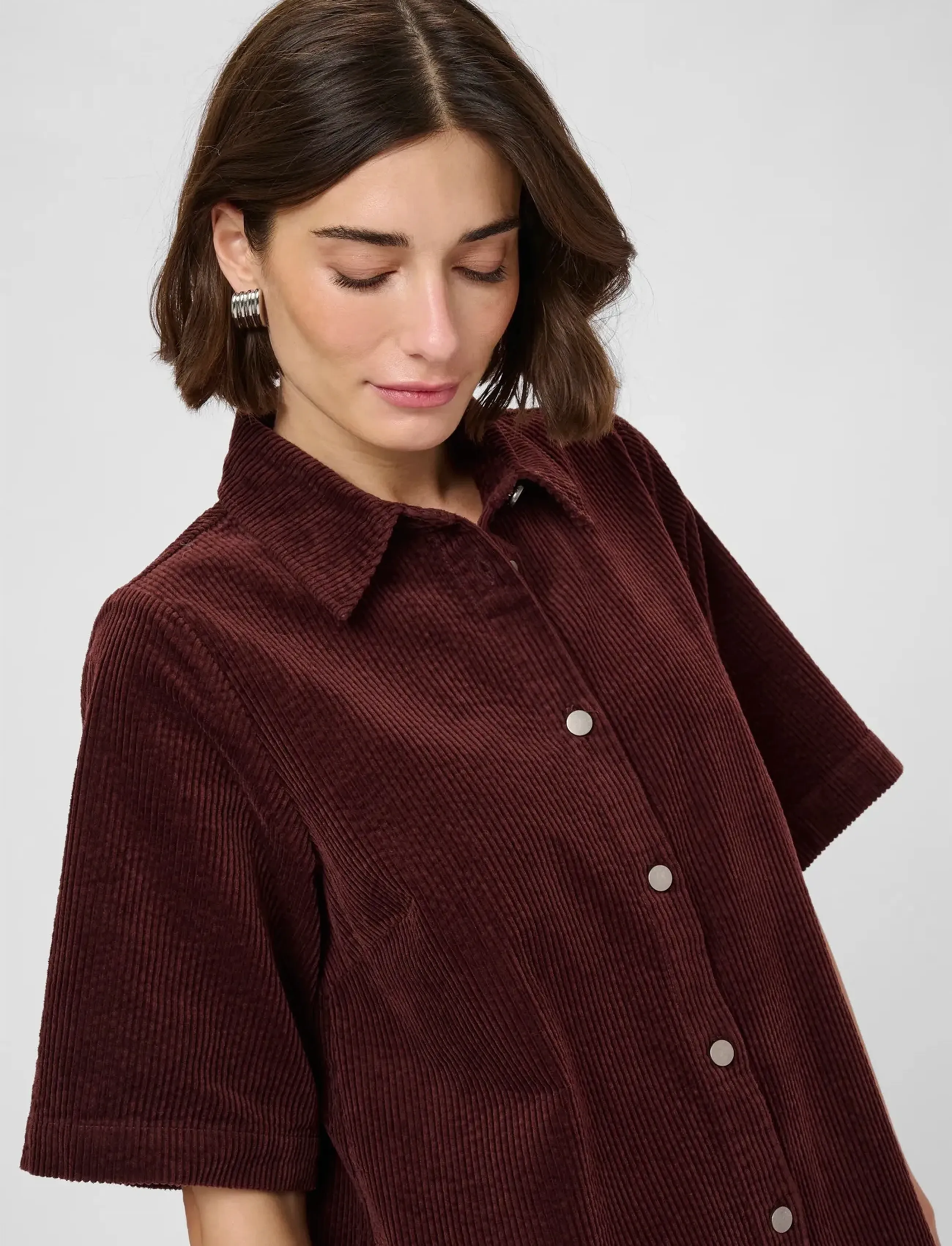 Culture - CUbaela Klay Dress - skjortekjoler - bitter chocolate - 5