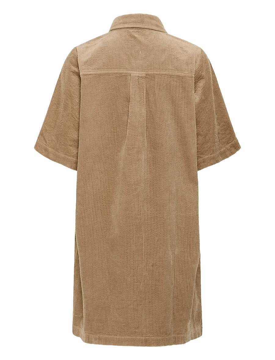 Culture - CUbaela Klay Dress - skjortklänningar - timber wolf - 2