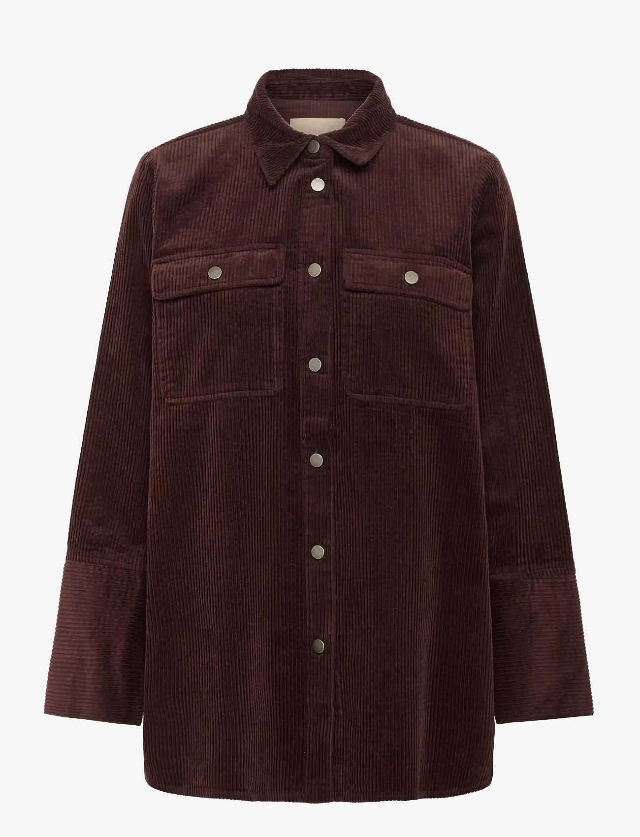 Culture - CUbaela Klay Shirt Jacket - overshirts - bitter chocolate - 1