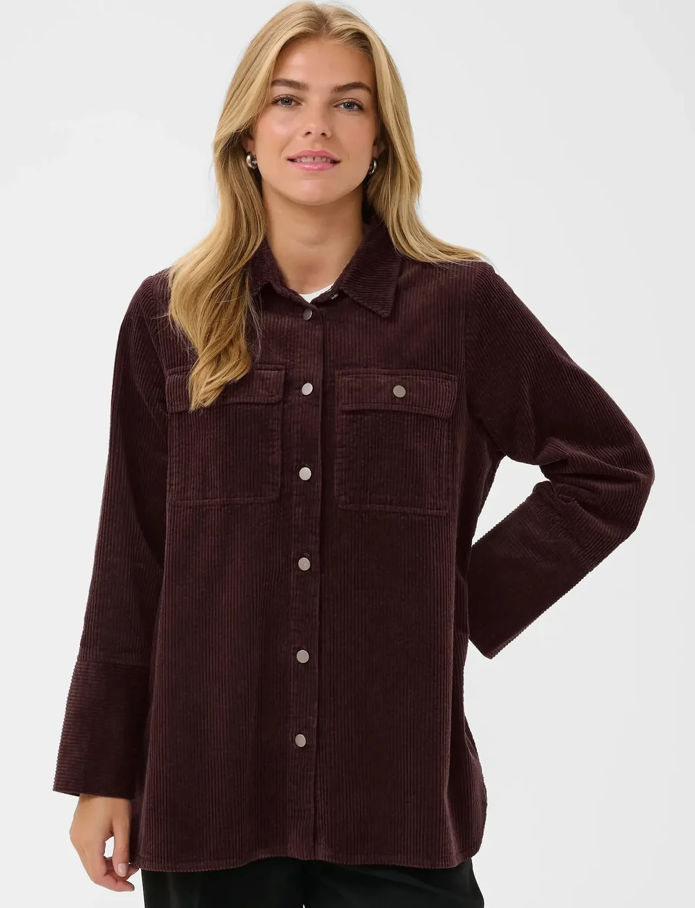 Culture - CUbaela Klay Shirt Jacket - overshirts - bitter chocolate - 0