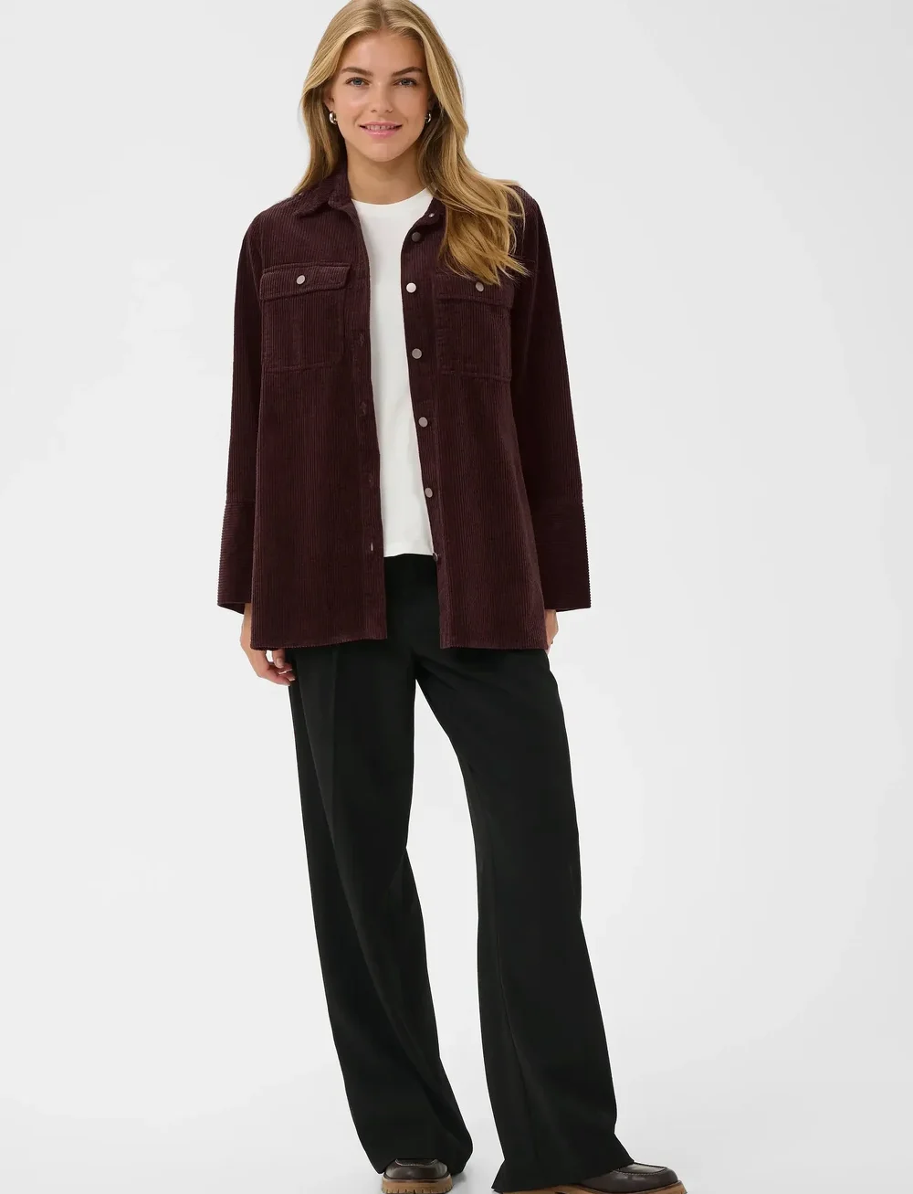 Culture - CUbaela Klay Shirt Jacket - overshirts - bitter chocolate - 3