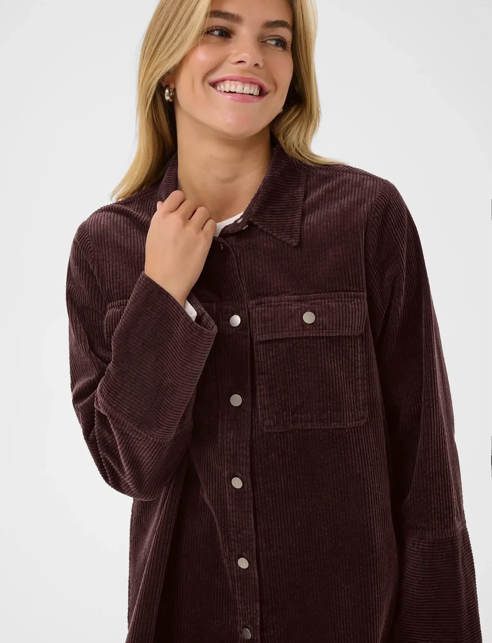 Culture - CUbaela Klay Shirt Jacket - overshirts - bitter chocolate - 5