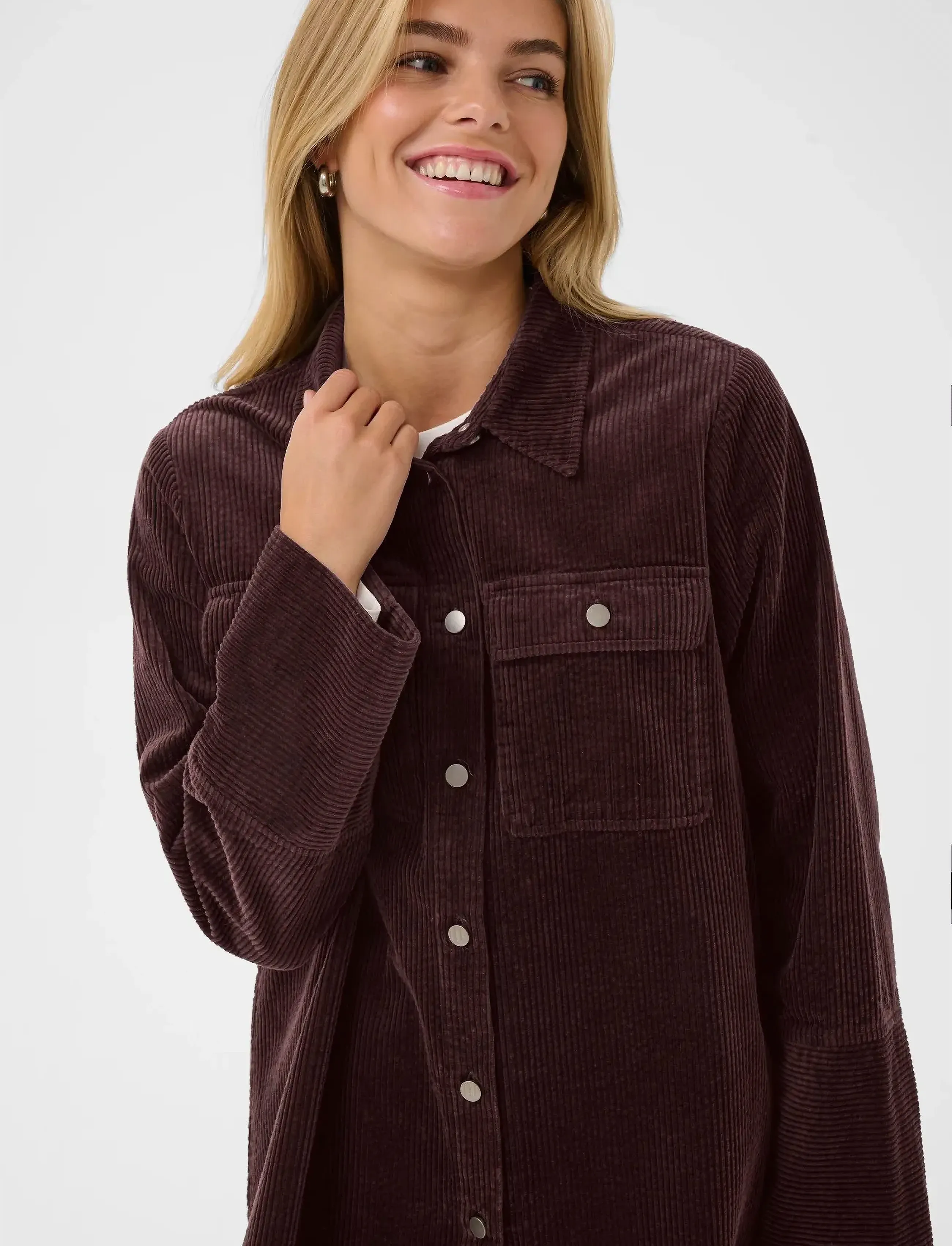 Culture - CUbaela Klay Shirt Jacket - overshirts - bitter chocolate - 5