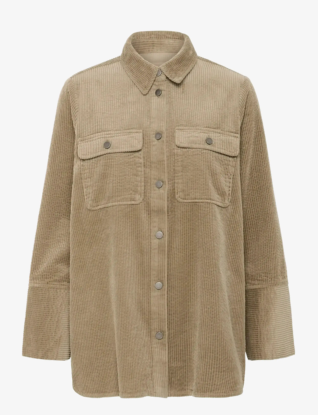 Culture - CUbaela Klay Shirt Jacket - overshirts - timber wolf - 1