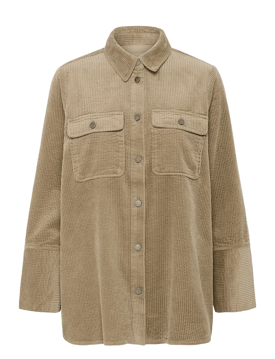Culture - CUbaela Klay Shirt Jacket - overshirts - timber wolf - 1