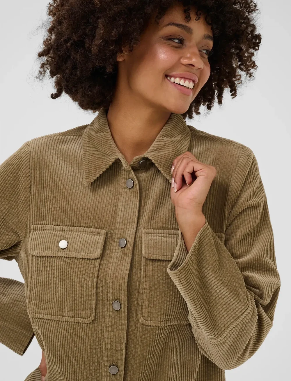 Culture - CUbaela Klay Shirt Jacket - overshirts - timber wolf - 5