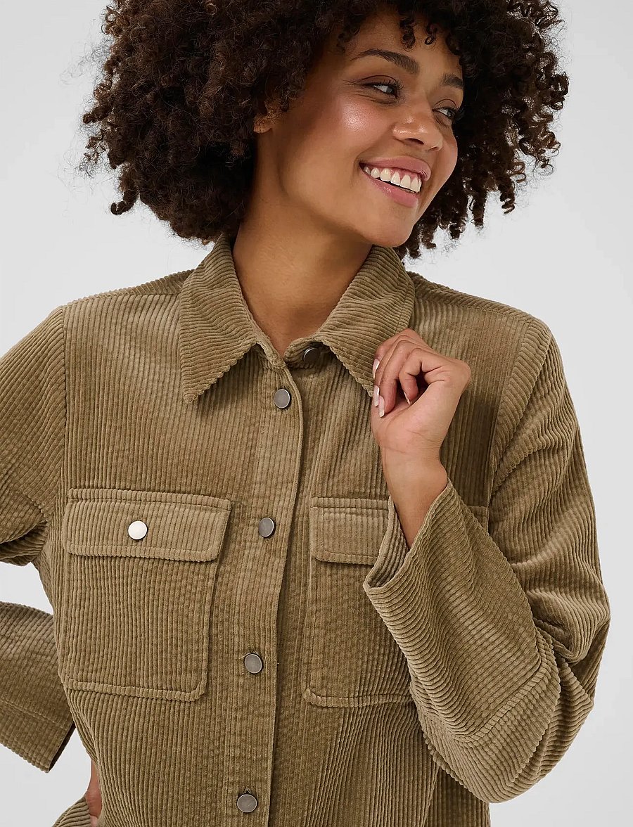 Culture - CUbaela Klay Shirt Jacket - overshirts - timber wolf - 5