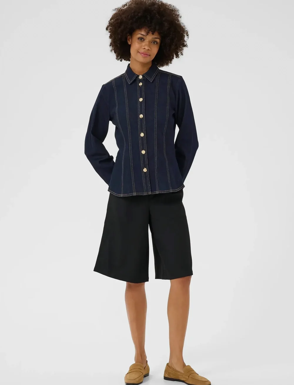 Culture - CUbobbie Denim Shirt - jeanshemden - rinse wash - 3