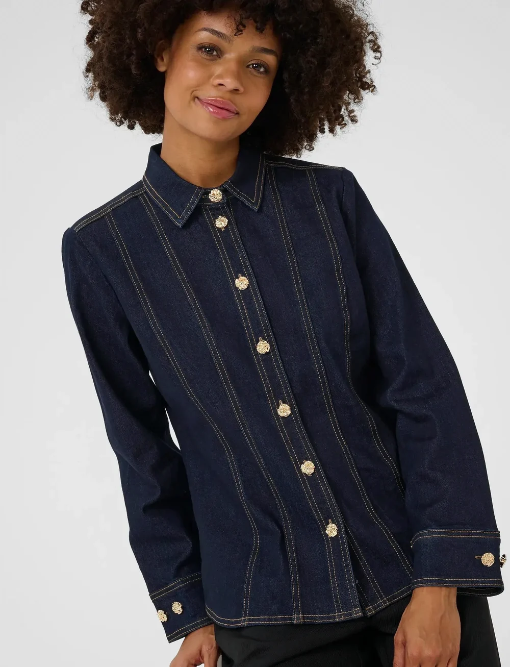 Culture - CUbobbie Denim Shirt - jeanshemden - rinse wash - 5