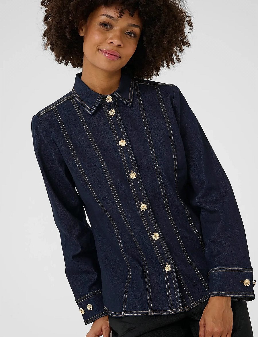 Culture - CUbobbie Denim Shirt - denim shirts - rinse wash - 5