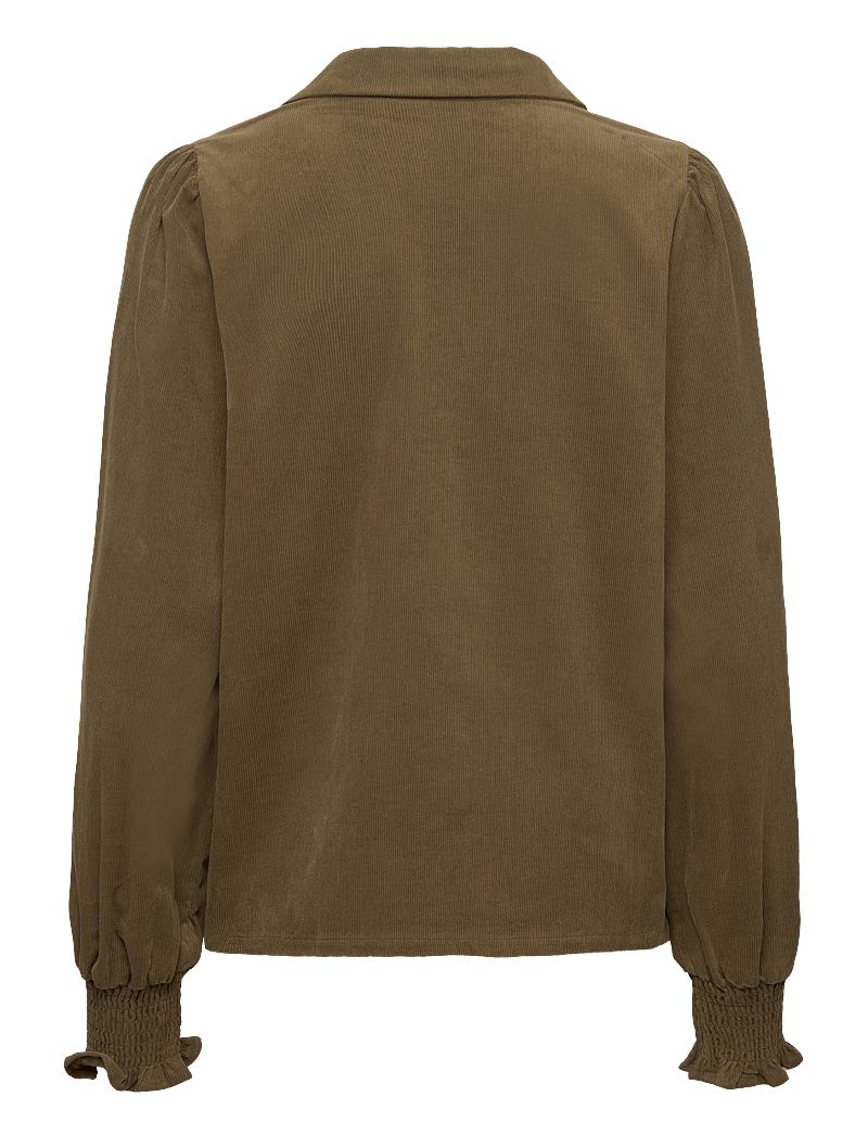 Culture - CUrhaena Blouse - langærmede bluser - burnt olive - 1