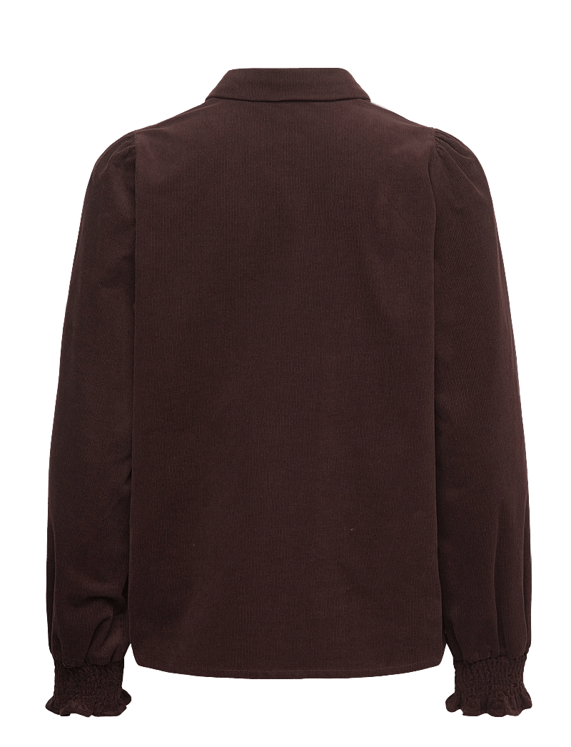 Culture - CUrhaena Blouse - long sleeved blouses - coffee bean - 1