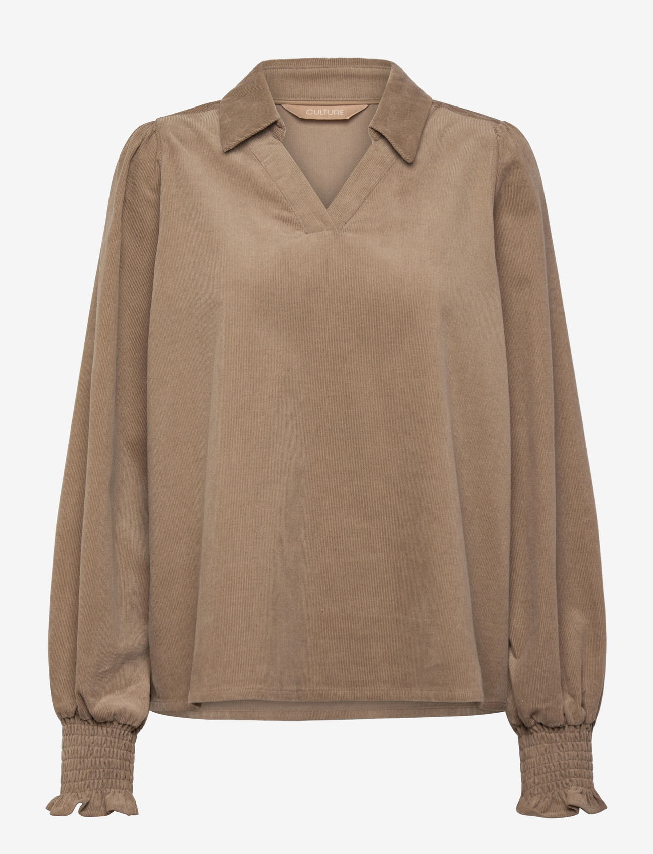Culture - CUrhaena Blouse - langærmede bluser - timber wolf - 0