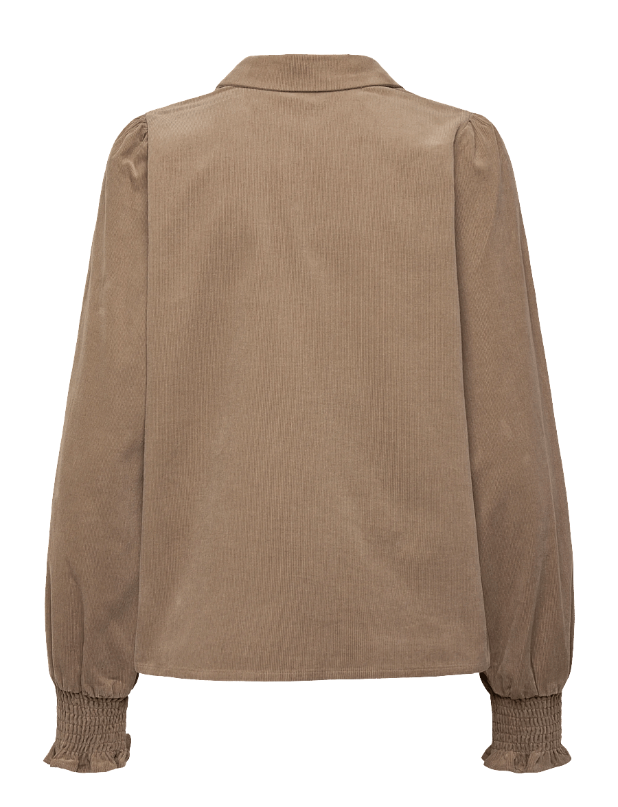 Culture - CUrhaena Blouse - långärmade blusar - timber wolf - 1