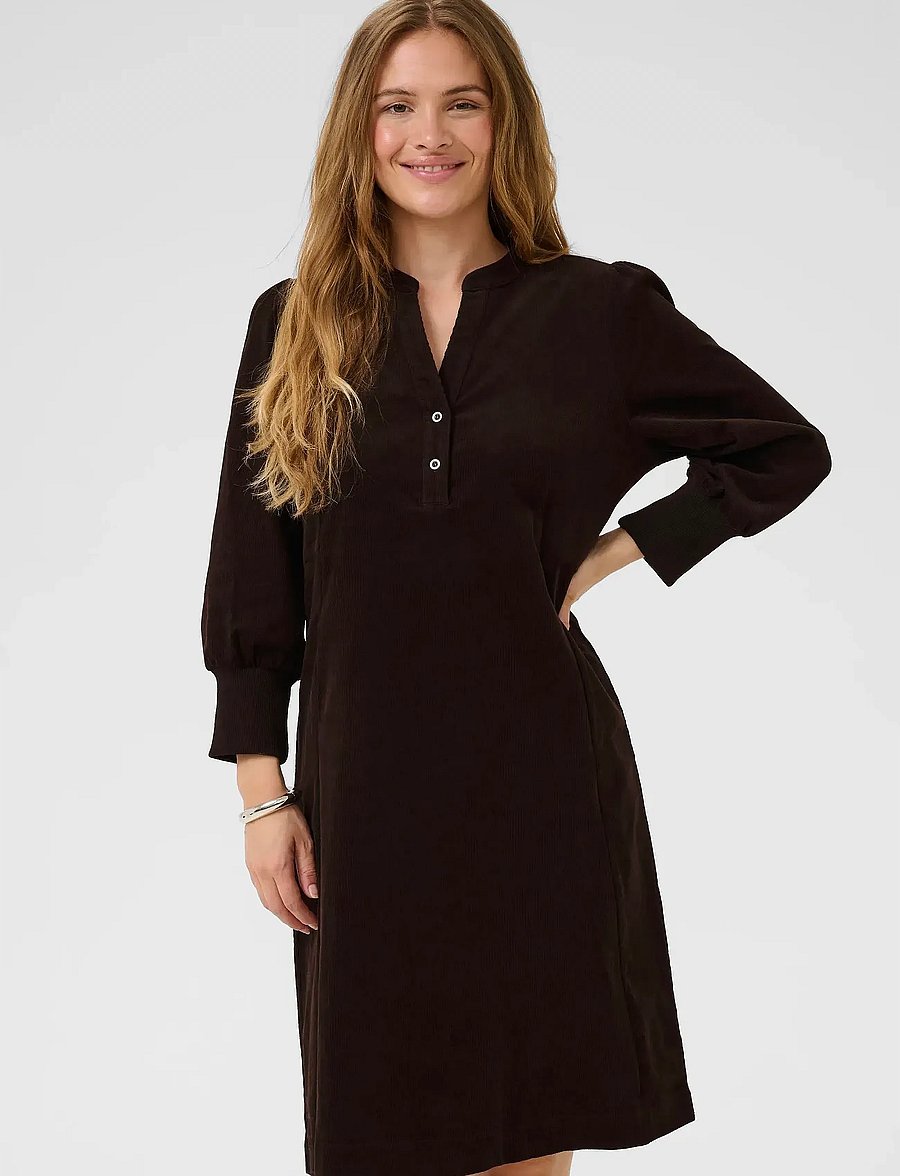 Culture - CUrhaena Dress - särkkleidid - coffee bean - 0