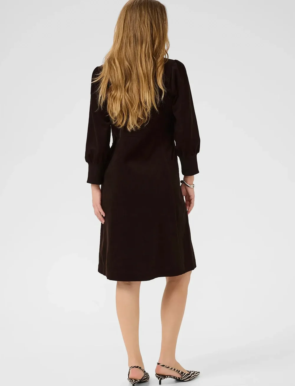 Culture - CUrhaena Dress - skjortklänningar - coffee bean - 4