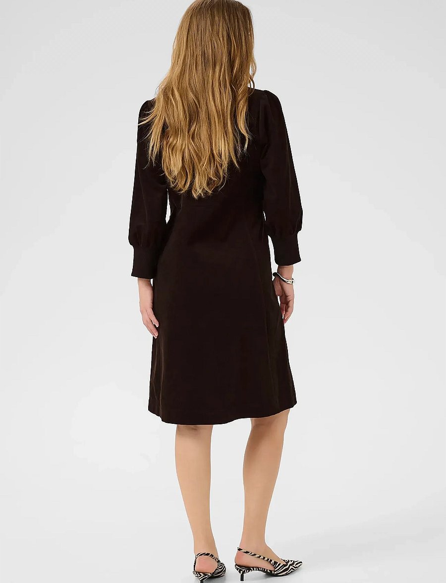 Culture - CUrhaena Dress - särkkleidid - coffee bean - 4