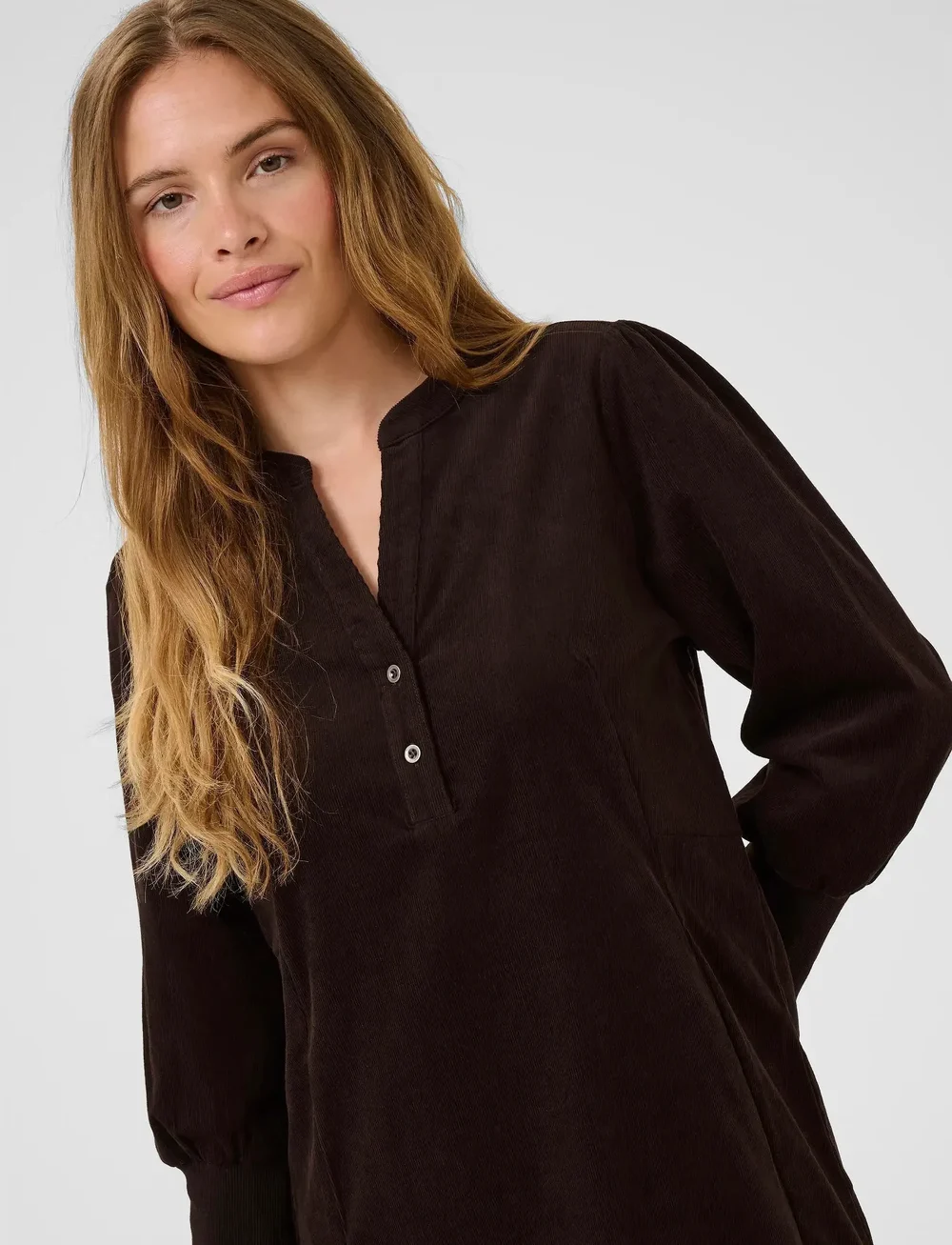 Culture - CUrhaena Dress - skjortklänningar - coffee bean - 5