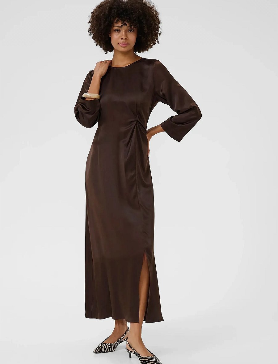 Culture - CUmollie Dress - midi-jurken - coffee bean - 0