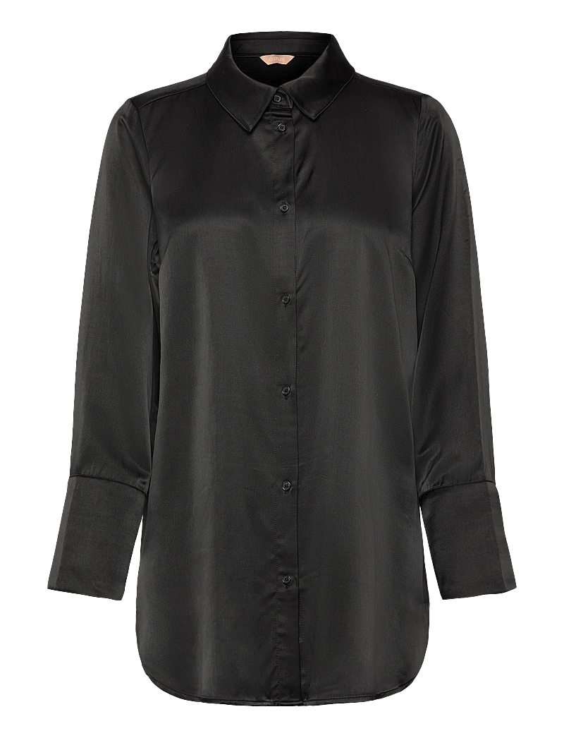 Culture - CUmollie Shirt - långärmade skjortor - black - 0