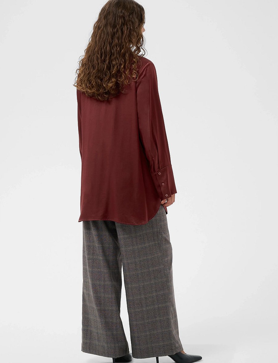 Culture - CUmollie Shirt - long-sleeved shirts - chocolate truffle - 4