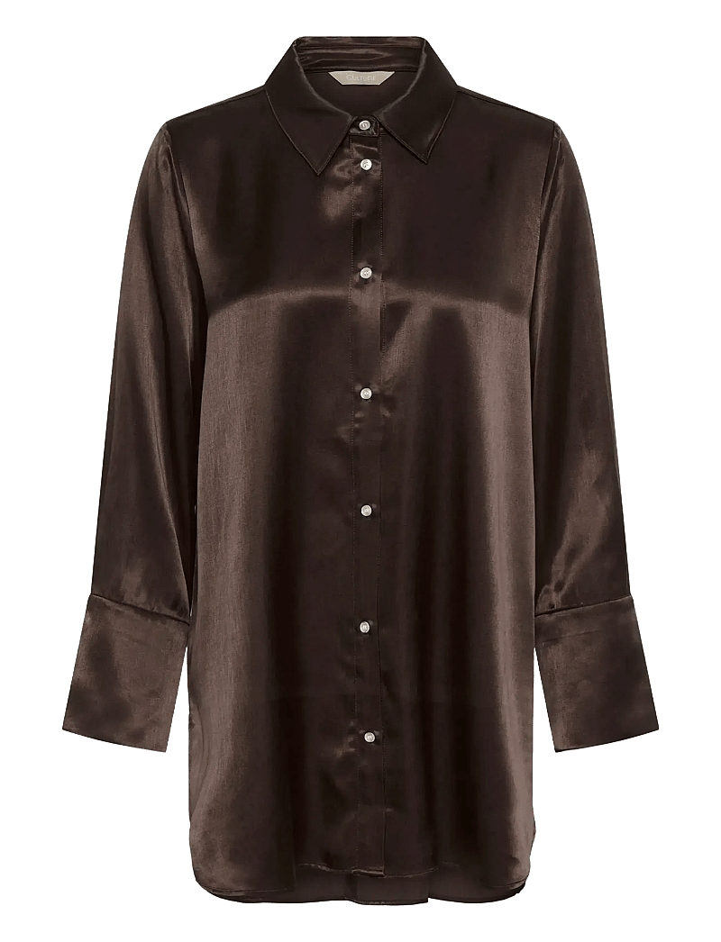 Culture - CUmollie Shirt - långärmade skjortor - coffee bean - 1