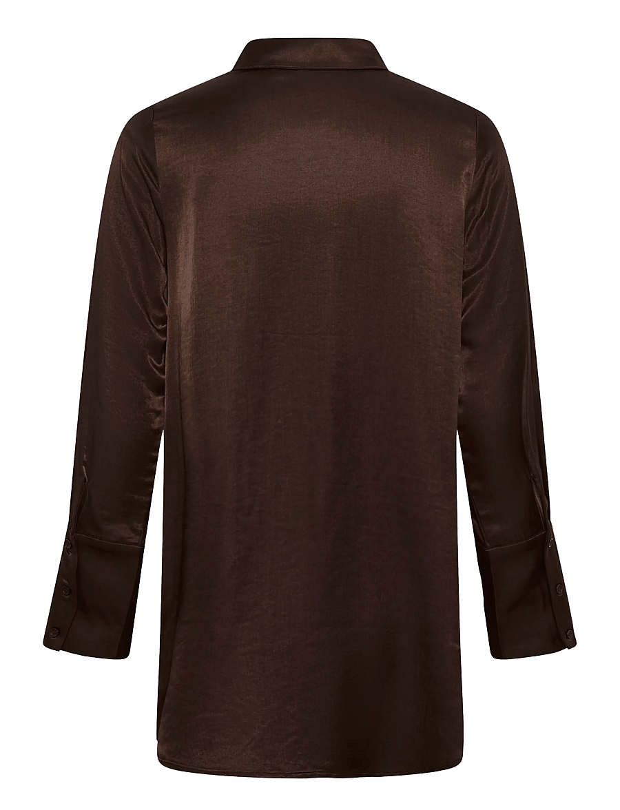 Culture - CUmollie Shirt - langærmede skjorter - coffee bean - 1