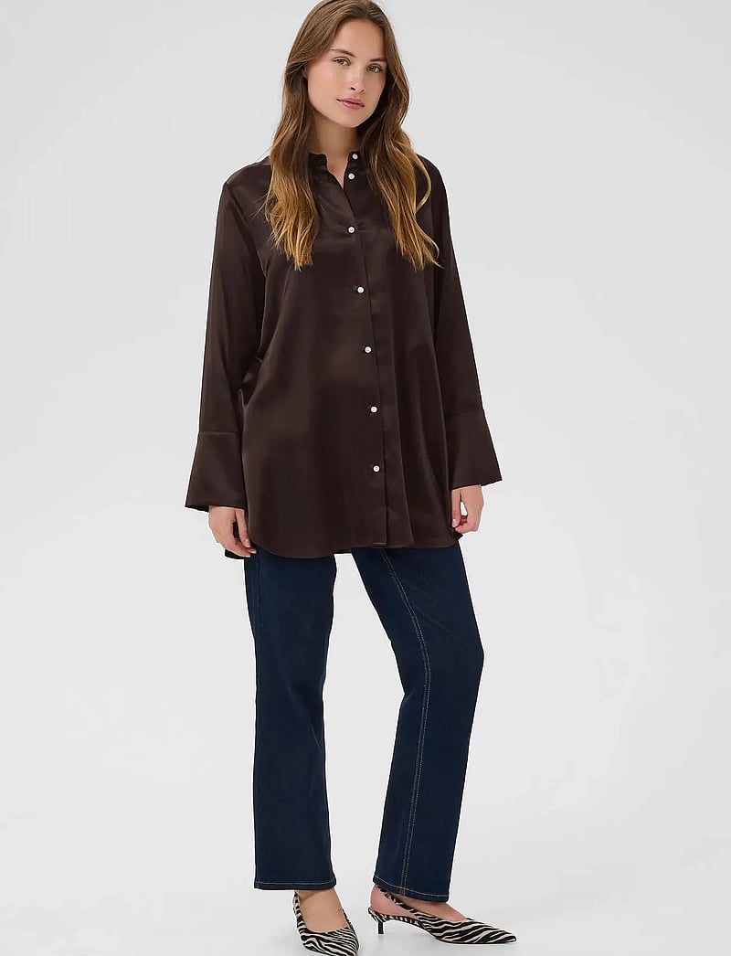 Culture - CUmollie Shirt - långärmade skjortor - coffee bean - 3