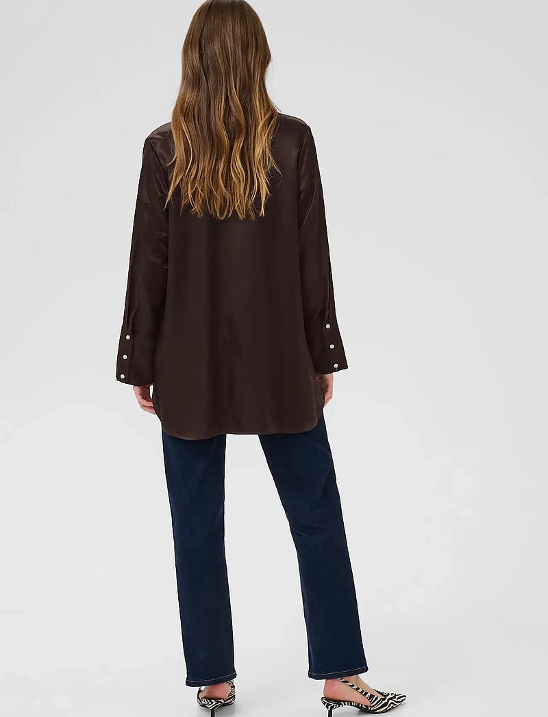 Culture - CUmollie Shirt - långärmade skjortor - coffee bean - 4