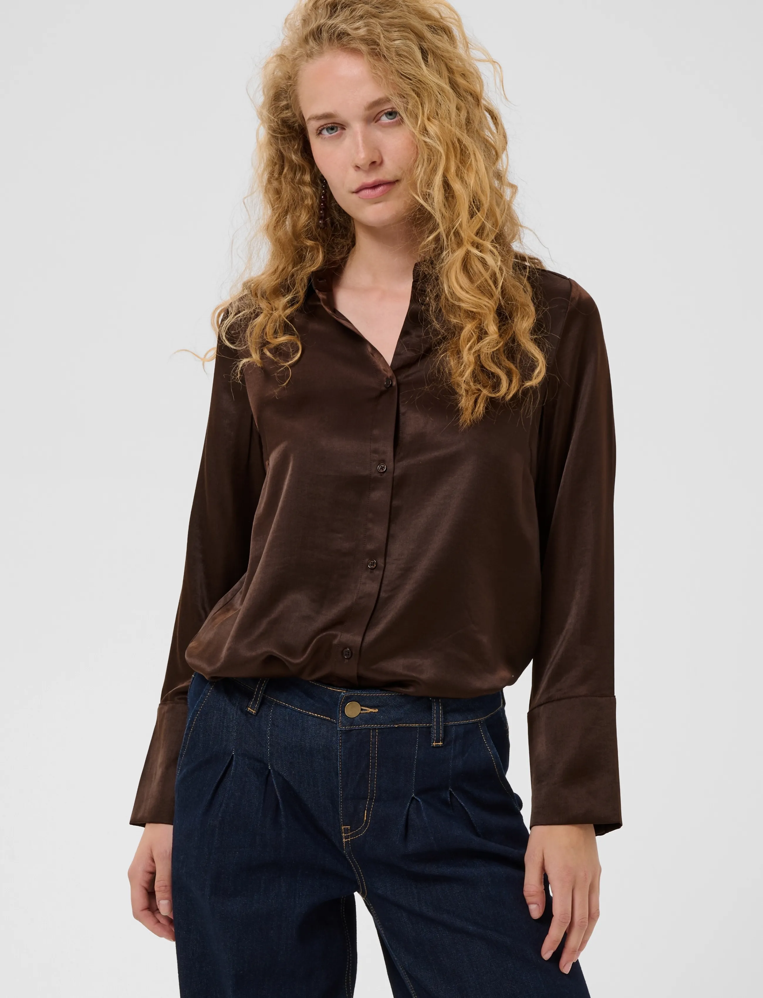 Culture - CUmollie Shirt - långärmade skjortor - coffee bean - 4