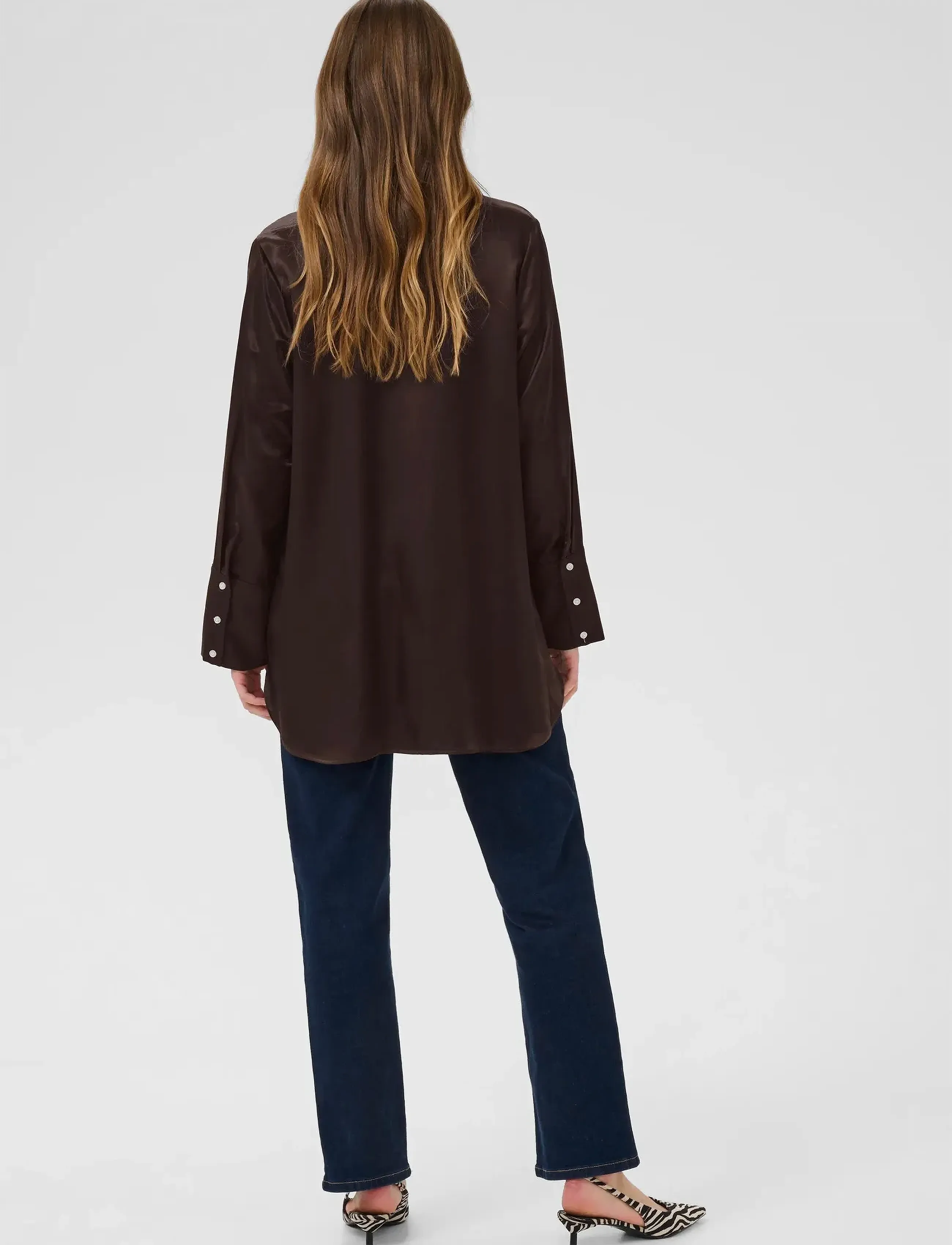 Culture - CUmollie Shirt - pitkähihaiset kauluspaidat - coffee bean - 4