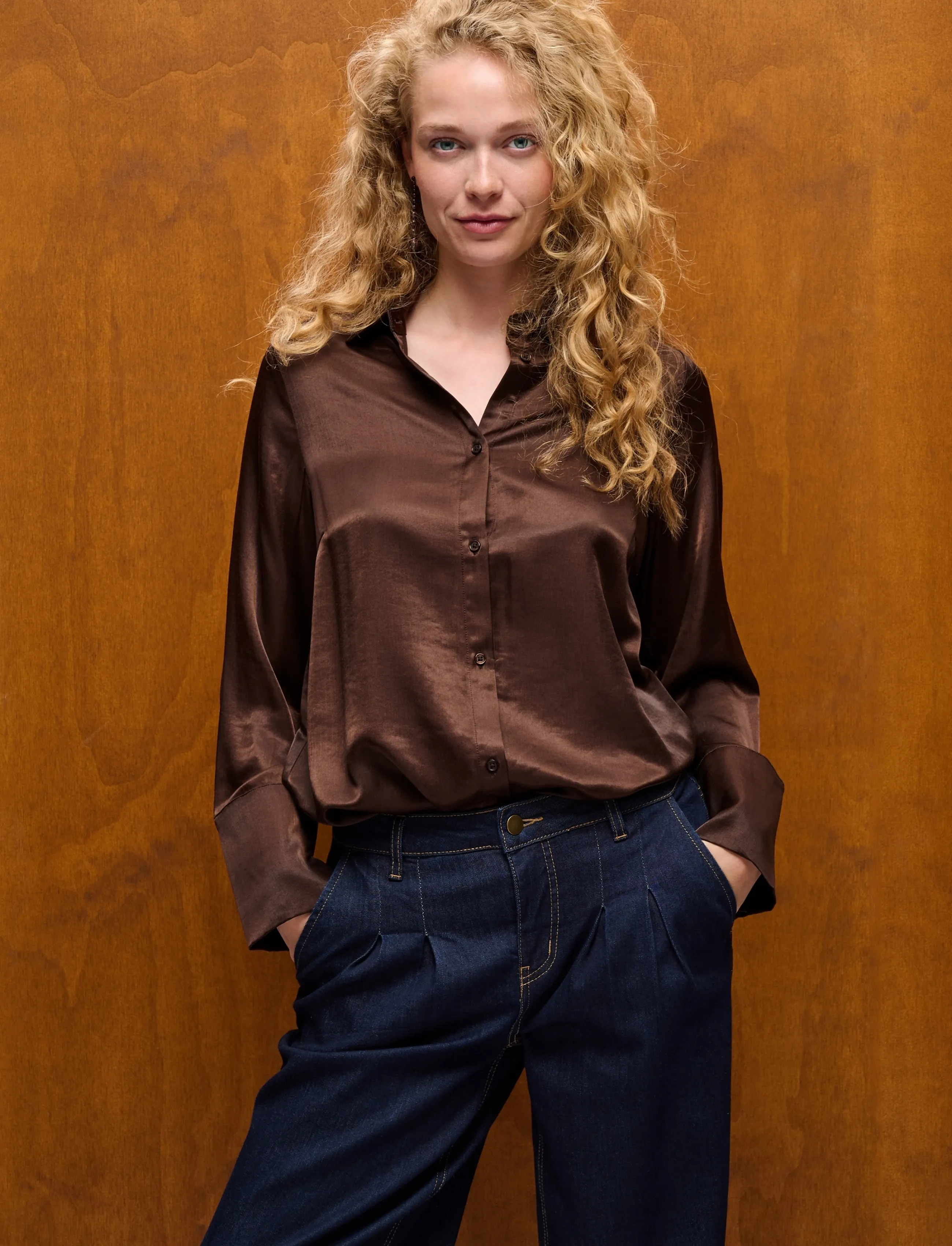Culture - CUmollie Shirt - langærmede skjorter - coffee bean - 5