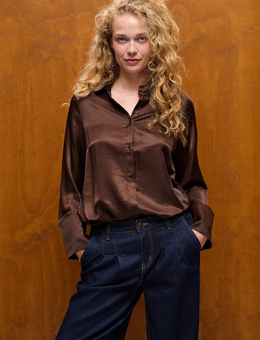 Culture - CUmollie Shirt - langærmede skjorter - coffee bean - 5