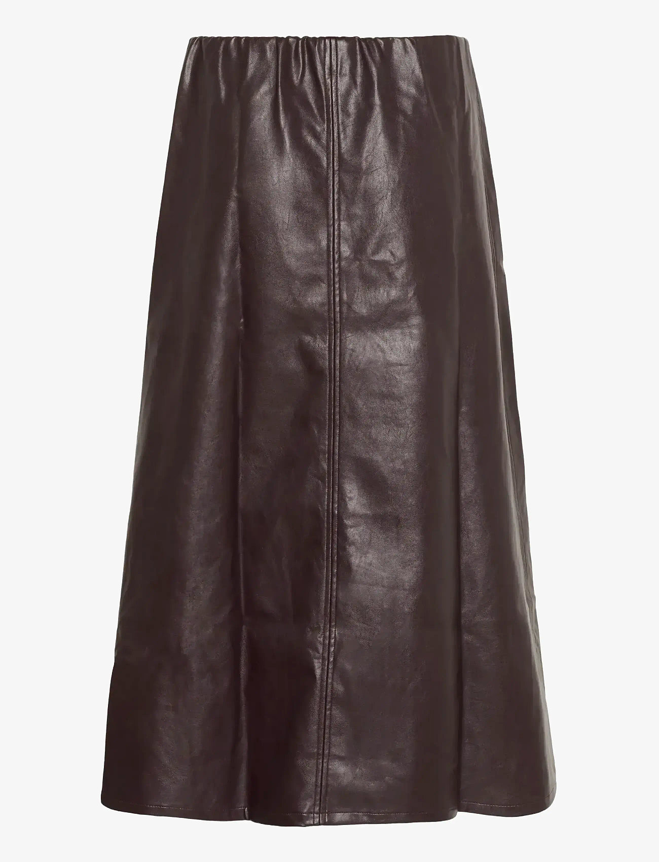 Culture - CUlilli PU Skirt - midi kjolar - decadent chocolate - 1