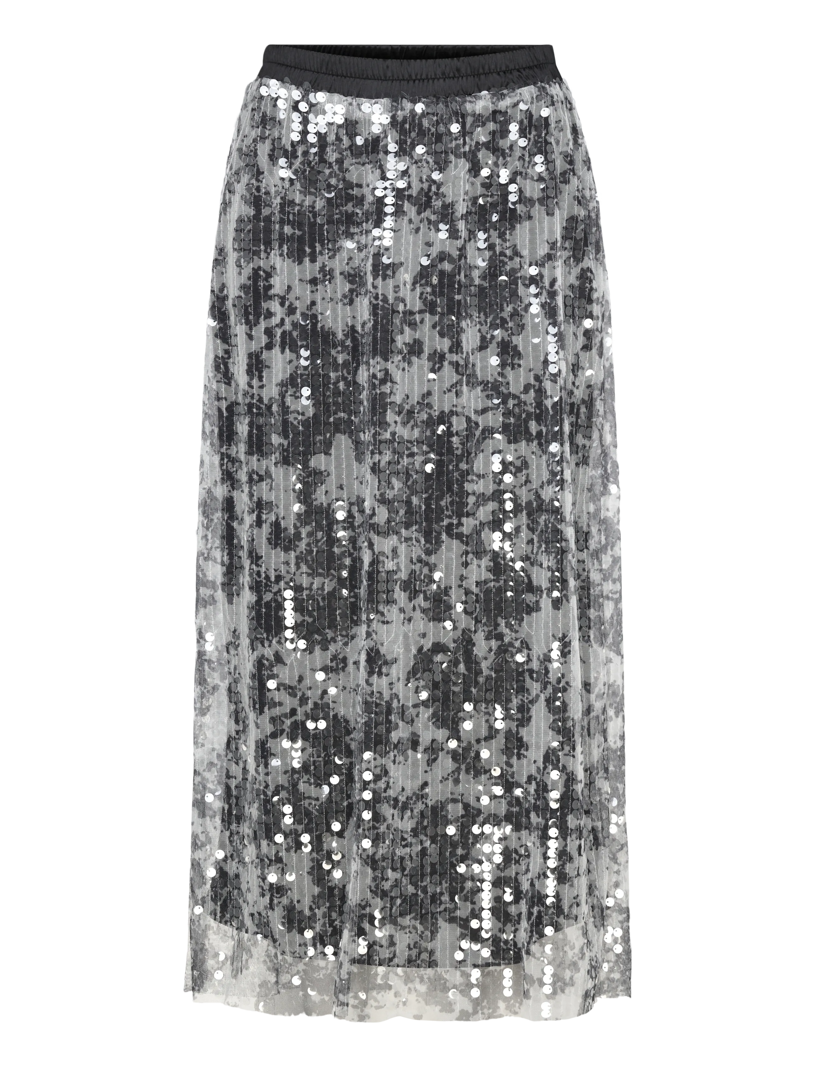 Culture CUwilma Skirt - Tøj - GREY/WHITE MIX / grey